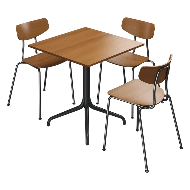 Vitra Belleville Table & Vitra Moca Chair — Скачать