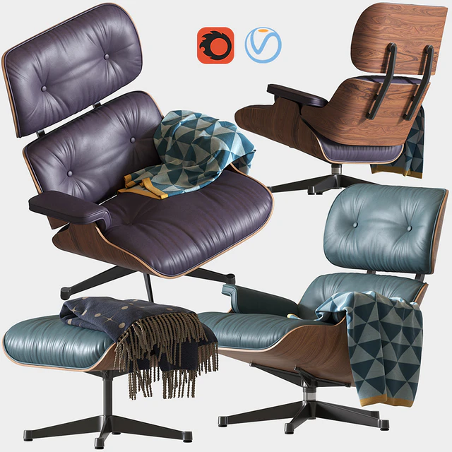 Кресло Eames Lounge Chair — Скачать