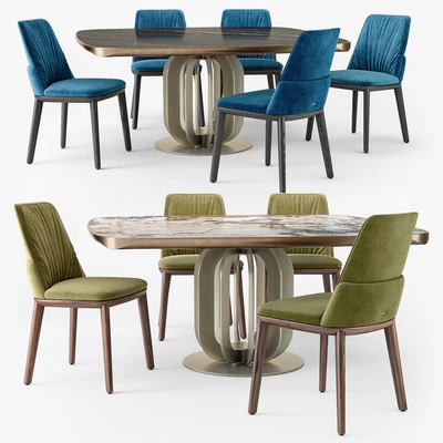 Cattelan Italia Belinda chair Soho table — Ver 3