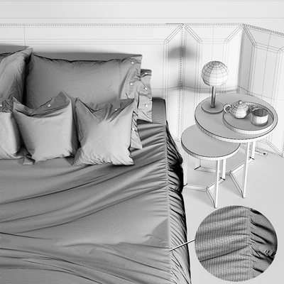 Flexform Eden Plus Bed — View 3