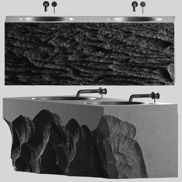 stone wash basin set4 — Скачать