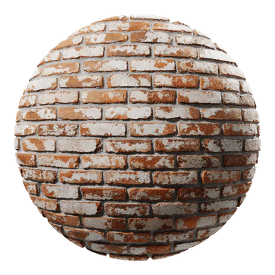 whitewashed reclaimed running bond brick wall texture — download