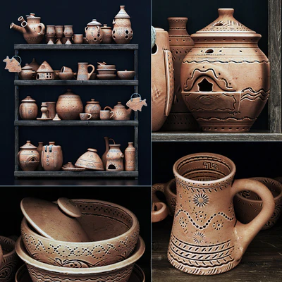 Dishes clay n21 / Посуда из глины №21 — Вид 5