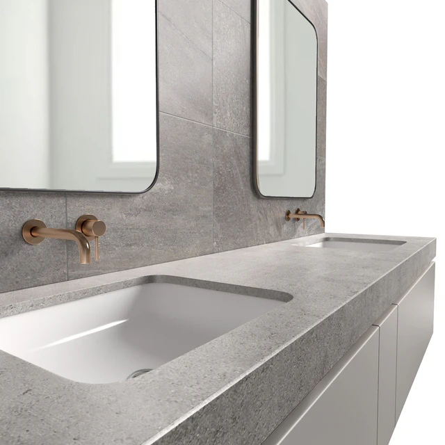 Bathroom Cabinets with washbasins in modern style. Bathroom furniture.Bathroom Sink Cabinets — Descargar