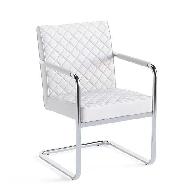Zuo Quilt Modern Dining Chair in White — Скачать