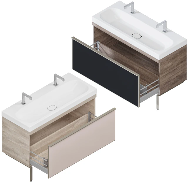 Furniture set Geberit Citterio 118 Light / Dark Oak — Descargar