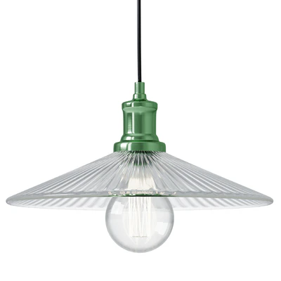 Vintage glass and brass lamp ILOA — Ver 1