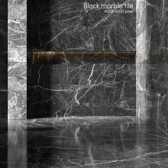Black marble tiles — Descargar