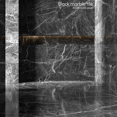 Black marble tiles — Ver 1