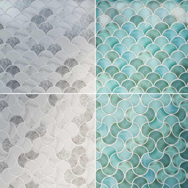 Fishscale 2 materials, 2 patterns (vray,corona) — Скачать