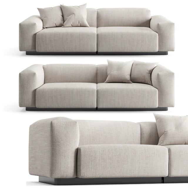 Vitra Soft Modular 2 Seat Sofa — Скачать