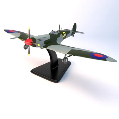 Aircraft on stand Spitfire MK 9 — Ver 3