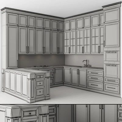 Kitchen Neo Classic Black and White - Set 48 — Ver 4