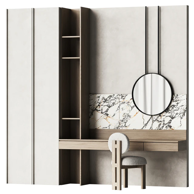 Dressing table with marble trim — Descargar