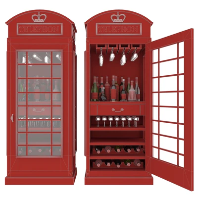 TelephoneBox DrinksCabinet — Вид 4
