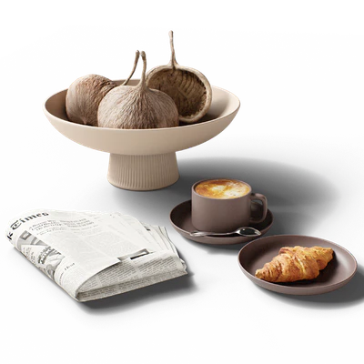 Decorative set 77 Coffee and newspaper — Ver 7