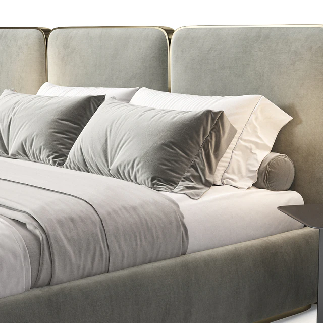 Gem Upholstered King Queen Bed 2 — Descargar