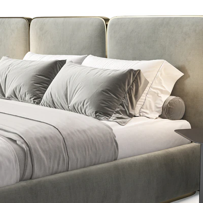 Gem Upholstered King Queen Bed 2 — Ver 7