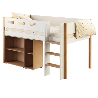mid high bed nor 200x90 with ladder by flexa — download
