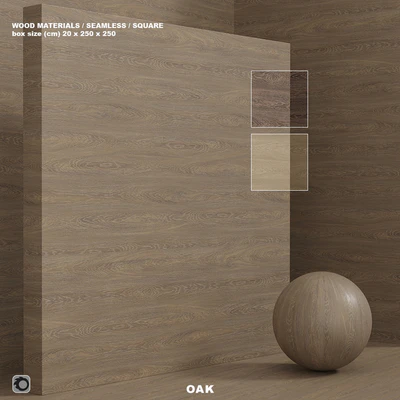 Wood / oak material (seamless) - set 90 — Ver 1