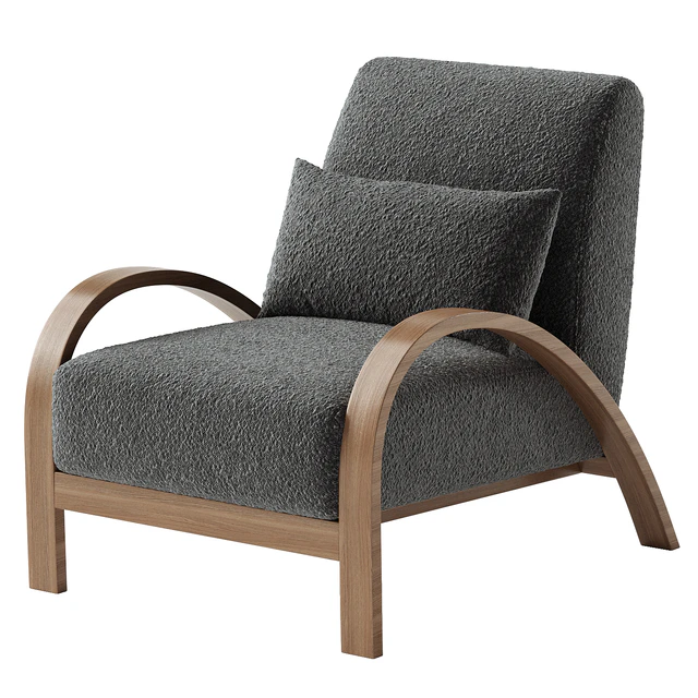 Boucle Bentwood Armchair — Descargar