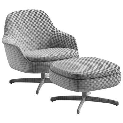 Sendai Swivel Armchair by Minotti — Ver 5