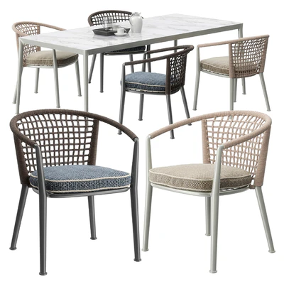 B & B Italia Outdoor ERICA '19 chairs set — Ver 1