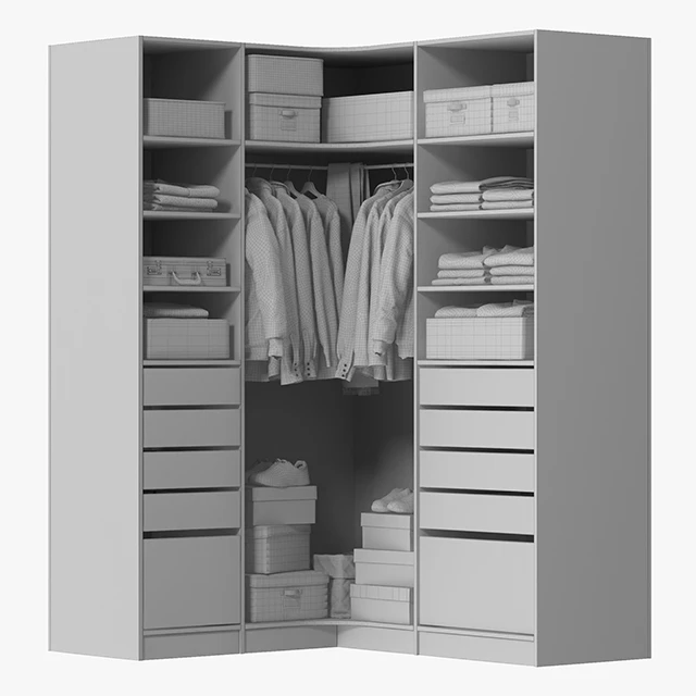 Wardrobe with Clothes — Скачать