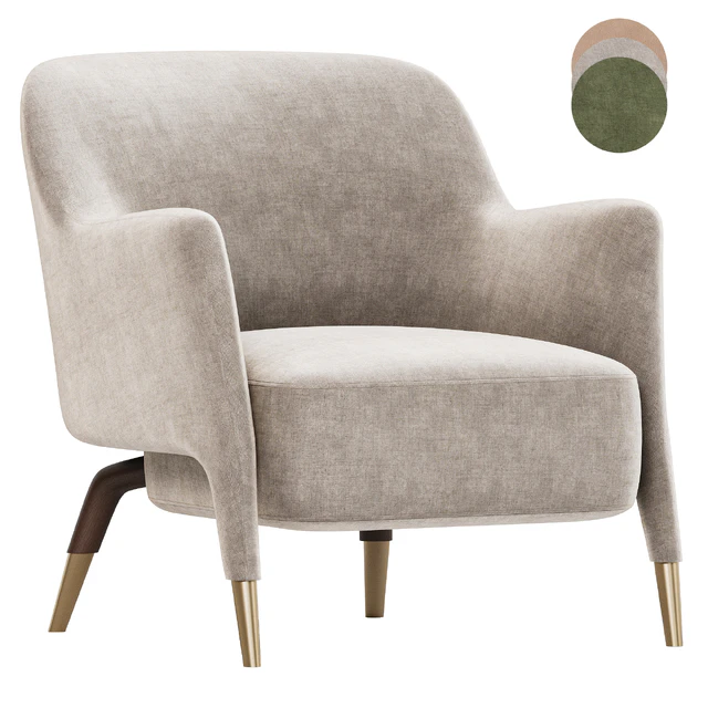 Armchair in Linen Molteni — Descargar