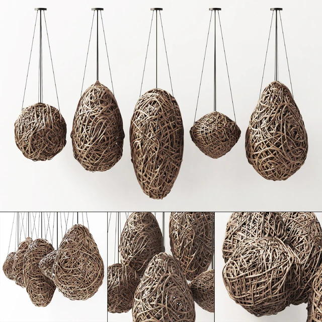 Branch decor lamp egg n1 / Chandeliers from branches "egg" — Descargar