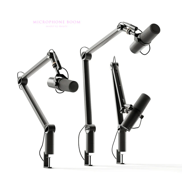 Microphone Shure & boom arm Blue — Скачать