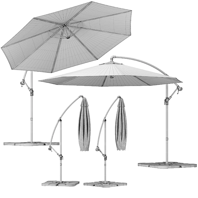 Outdoor Octagonal Parasol — Descargar