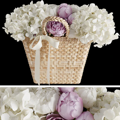 Basket with flowers — Вид 1