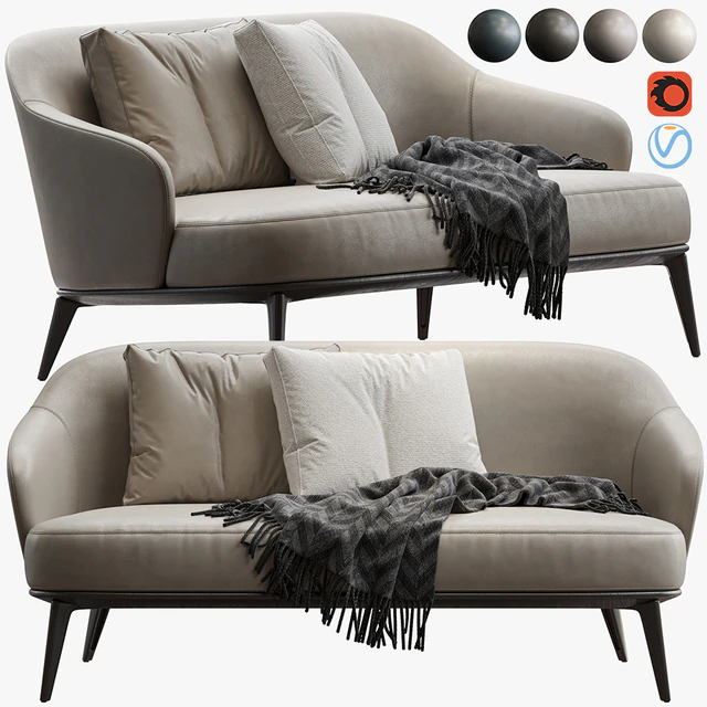 Minotti Leslie Lounge Sofa — Скачать