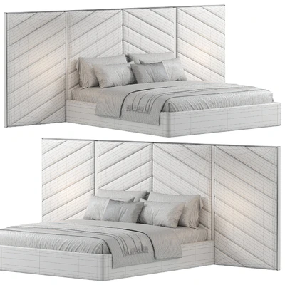 Albero bed with wide headboard — Ver 4