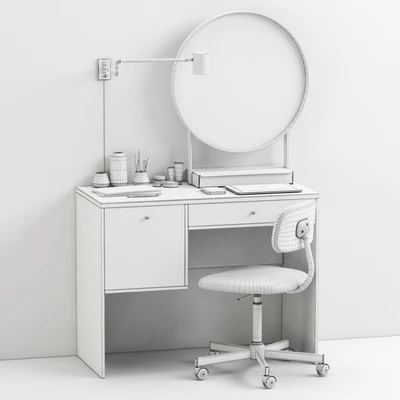 IKEA SYVDE dressing table and decor — Ver 3