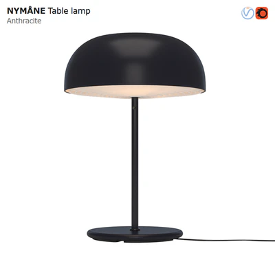 IKEA NYMANE Table Lamp Anthracite — Ver 1