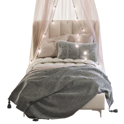 Кровать Blush Lizbeth Velvet Single Bed 3 — Вид 5