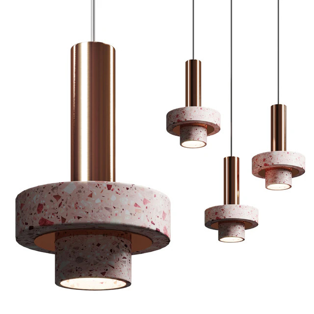 Cantera Rosa and Copper Ambra pendant Lighting — Descargar