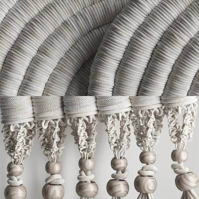 Decorative set 05 with Macrame and berry branch — Вид 3