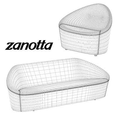 Zanotta Club 1010 sofa & armchair — Вид 3