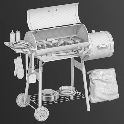 Charcoal grill BBQ — Ver 2