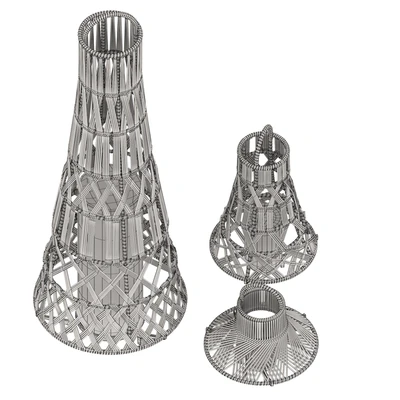 Outdoor Garden Wicker Floor Lamp Talenti — Вид 6