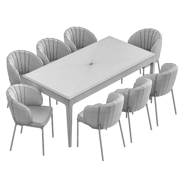 Coral dining chair and Brooklyn table — Descargar