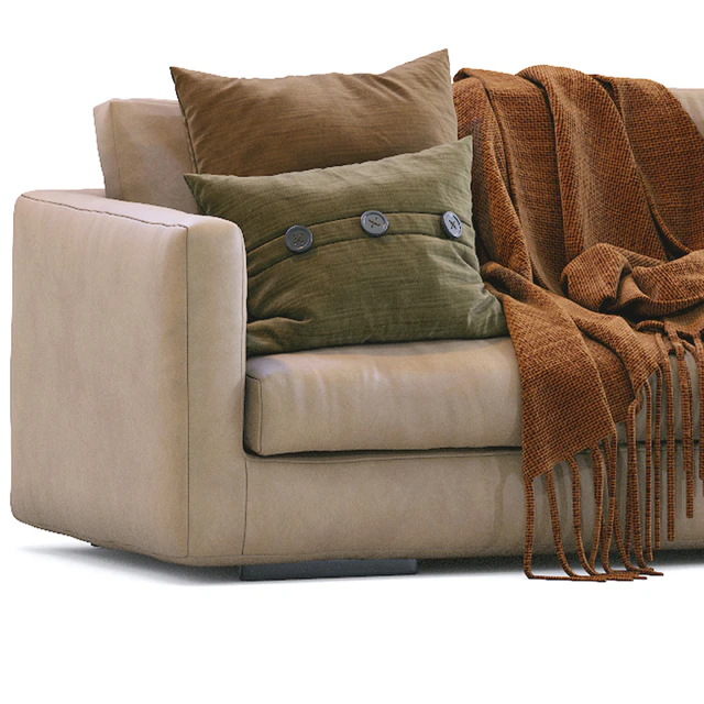 Flexform Leather Sofa MAGNUM — Скачать