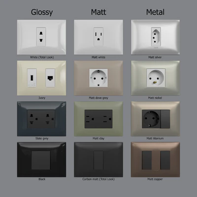 Sockets and switches Vimar Neve Up (IT/US standard cover plates) — Ver 5