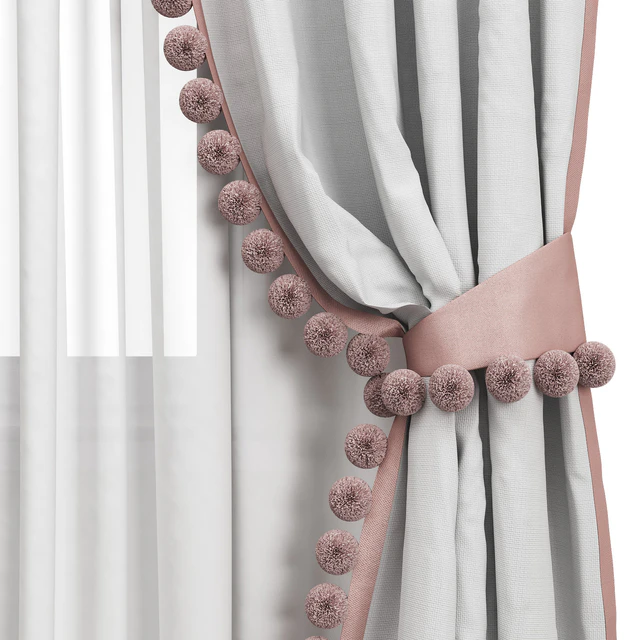 Curtain 76/ шторы с помпонами — Скачать