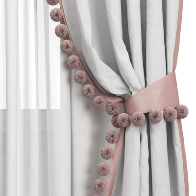 Curtain 76/ шторы с помпонами — Вид 5