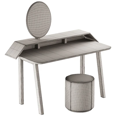 327 Vanity Desk 04 Tolda Desk by Miniforms and Fredericia Mono Pouf — Вид 7