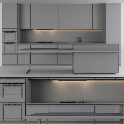 Kitchen Modern - white and Wood 25 — View 4